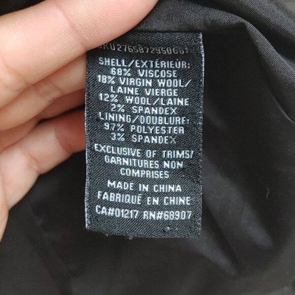 LE CHATEAU Dark gray suit blazer jacket TG / XL front button two pockets - Picture 9 of 9